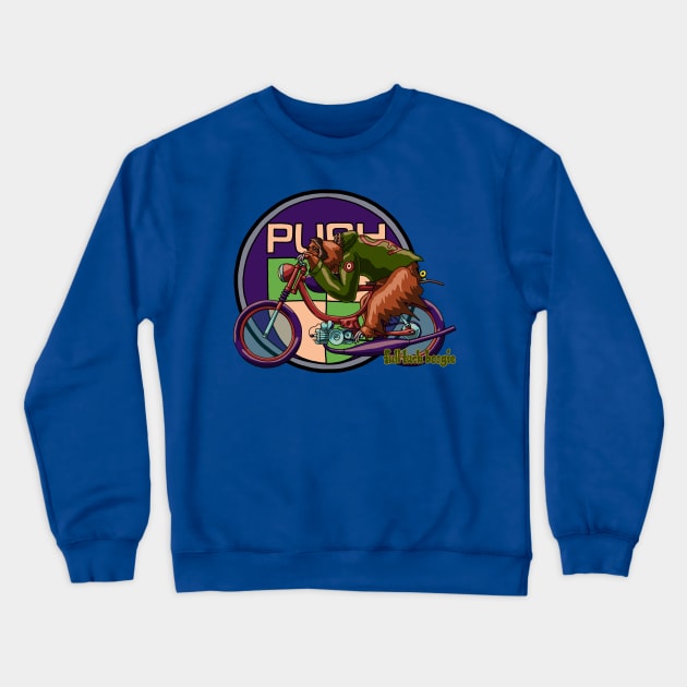 Puch Sloth Crewneck Sweatshirt by FullTuckBoogie